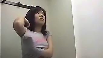 Asian Fitness Instructor'S Hidden Camera Captures Nude Bra Removal