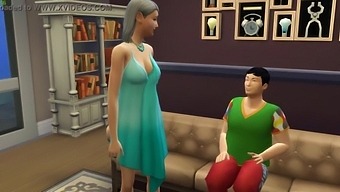 Interracial Mom And Her Chubby Son Explore Their Sexual Desires In Homemade Video