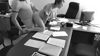 Boss'S Secret Desire For His Petite Secretary Revealed Through Hidden Camera In Office