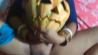 Halloween-Themed Encounter: Unwilling Ex-Girlfriend Subjected To Forced Sex
