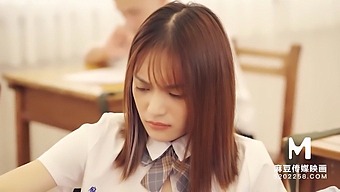 Xu Lei'S Schoolgirl Blowjob And Handjob Lesson In 60fps