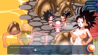 Piersiaste Saiyans I Obfite Łono Bulmy W Nieocenzurowanym Angielskim Filmie