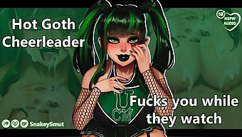 Get Ready For Some Intense Roleplay With A Submissive Goth Cheerleader