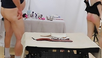 Candy White And Viva Athena In Bdsm Scene With Oral Sex And Facial