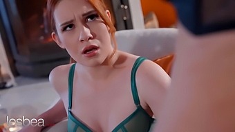 Redhead Lesbians Arian Joy And Strapon-Wielding Partner Indulge In Erotic Encounter