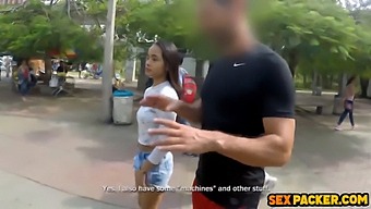 Stunning Petite Brunette Gets Her Ass Pounded By Pt Trainer
