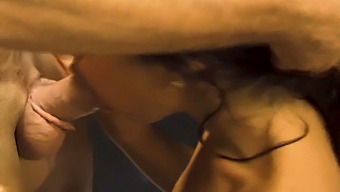 Brunette Receives A Rough Blowjob In A Classroom Setting!