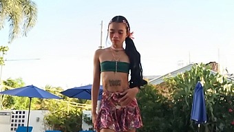 Petite Princess Fights Off A Monstrous Attacker In A Thrilling Homemade Encounter