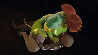 Shrek'S Princess Fiona Gets Cum Inside From An Orc