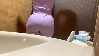 A Curvy Nurse Caught On Camera Indulging In Intense Anal Pleasure