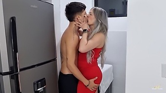 A Steamy Homemade Encounter Featuring A Seductive Colombian Milf, Monique Fuentes, Who Engages In An Unexpected Tryst With Her Husband'S Young Son, Leaving Him Filled With Milk. Joining Forces With Danner Mendez, This Scene Offers A Blend Of Latina, Czech, And Dutch Flavors, With A Touch Of Blonde And Japanese Allure. Expect An Intense Session Filled With Cum, Showcasing The Ultimate Taboo Fantasy.
