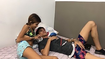Young Stepsis Secretly Visits For Intense Pussy Play And Creampie