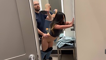 Beautiful Asian Woman In Hd Porn Film In A Rather Risky Scene In The Dressing Room Of Target Store.